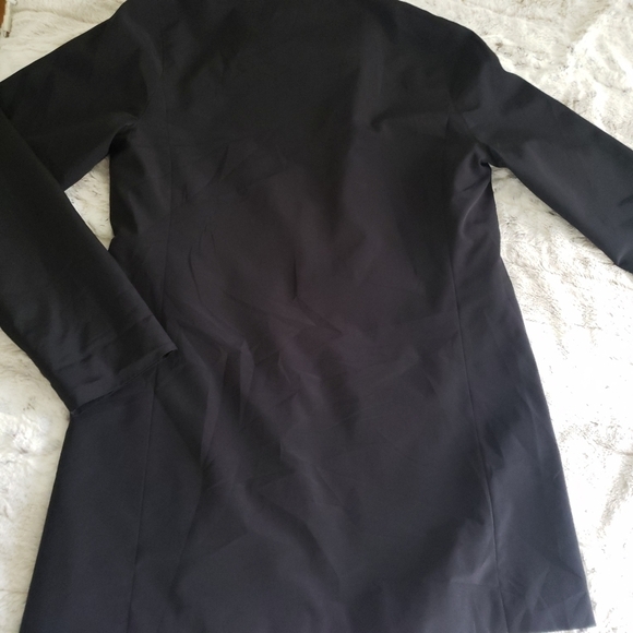 KENNETH COLE "REACTION" BLACK TRENCH 3/4 LENGTH COAT SIZE X-SMALL - Picture 2 of 10